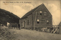 Half Way House on the Side of Mt. Washington Postcard