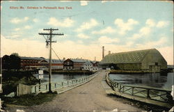 Entrance to Portsmouth Navy Yard Postcard