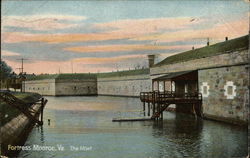 The Moat Fort Monroe, VA Postcard Postcard Postcard