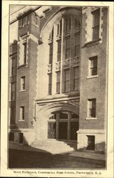 Commercial High School - Main Entrance Providence, RI Postcard Postcard Postcard