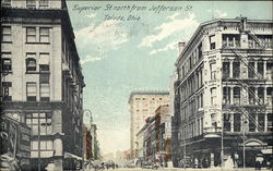 Superior St. North from Jefferson St. Toledo, OH Postcard Postcard Postcard