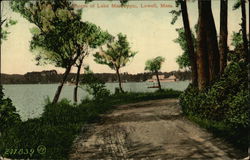 Shores of Lake Mascuppic Lowell, MA Postcard Postcard Postcard