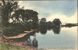 Merrimac River Scene North Chlemsford, MA Postcard Postcard Postcard