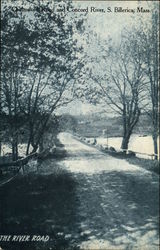 Chelmsford Road and Concord River Postcard