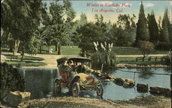 Winter in Eastlake Park Los Angeles, CA Postcard Postcard Postcard