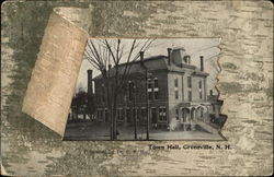 Town Hall Greenville, NH Postcard Postcard Postcard