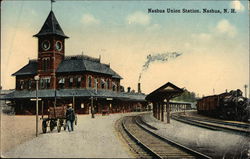 Nashua Union Station Postcard