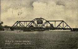 R.W. & O. Swing Bridge Postcard