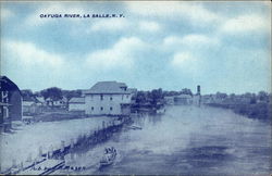 Cayuga River La Salle, NY Postcard Postcard Postcard