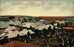 Agricultural Implement Section, New York State Fairgrounds Postcard