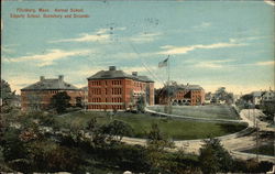 Normal School, Edgerly School, Dormitory and Grounds Postcard