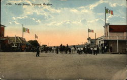 Main Street Tijuana, Mexico Postcard Postcard Postcard