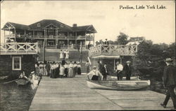 Pavilion, Little York Lake Preble, NY Postcard Postcard Postcard