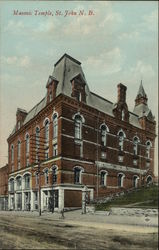 Masonic Temple Saint John, NB Canada New Brunswick Postcard Postcard Postcard