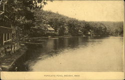 Popolatic Pond Medway, MA Postcard Postcard Postcard