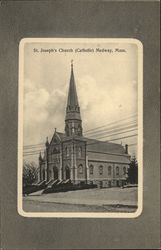 St. Joseph's Catholic Church Medway, MA Postcard Postcard Postcard