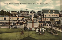 Relay House, Showing Automobile Station, Bass St. Nahant, MA Postcard Postcard Postcard