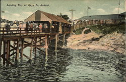 Landing Pier at Bass Point Postcard