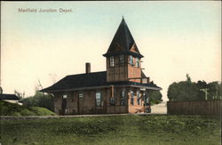 Medfield Junction Depot Massachusetts Postcard Postcard Postcard