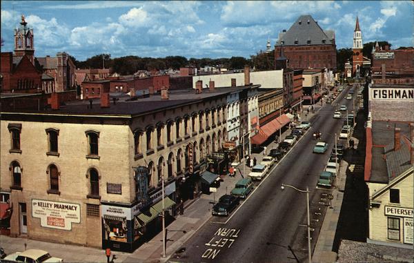 Church Street Burlington VT Postcard   Card00608 Fr 