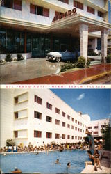 The New Del Prado Hotel Miami Beach, FL Postcard Postcard Postcard