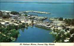 Aerial View of St. Andrews Marina Panama City, FL Postcard Postcard Postcard