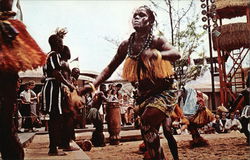 The Ivory Coast Group Performing at the Africa Pavilion Postcard