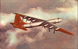 Consolidated Vultee B-36 in Flight. Aircraft Postcard Postcard Postcard