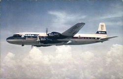 Golden Crown DC-7 - Delta Airlines Aircraft Postcard Postcard Postcard