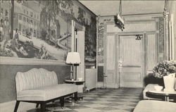 Main Lobby, Aurora Inn New York Postcard Postcard Postcard