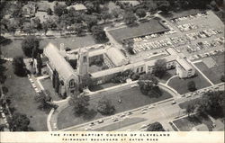 Aerial View of First Baptist Church of Cleveland Postcard