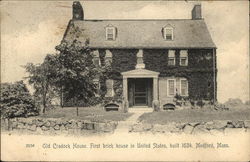 Old Cradock House Medford, MA Postcard Postcard Postcard