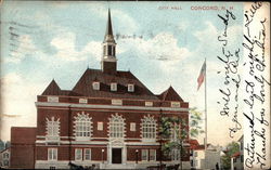 City Hall Concord, NH Postcard Postcard Postcard