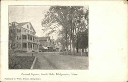 Central Square, South Side Bridgewater, MA Postcard Postcard Postcard