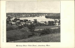 Merrimac River (Point Shore) Amesbury, MA Postcard Postcard Postcard