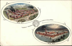 Boston Rubber Shoe Co. Mills No. 1 and 2 Massachusetts Postcard Postcard Postcard