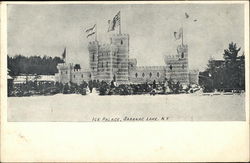 Ice Palace Saranac Lake, NY Postcard Postcard Postcard