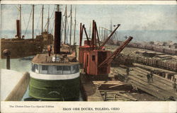 Iron Ore Docks Toledo, OH Postcard Postcard Postcard