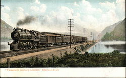 Twentieth Century Limited Express Trains Postcard