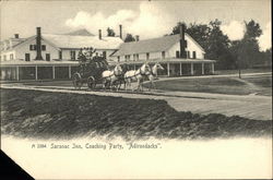 Saranac Inn, Coaching Party New York Postcard Postcard Postcard