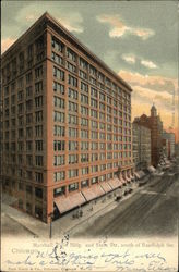 Marshall Field Bldg, and Slate Str. Postcard