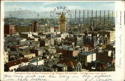 Panoramic View of City from Hopkins Art Institute Postcard