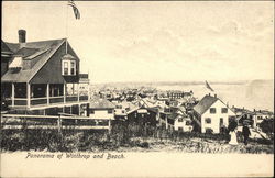 Panorama of Winthrop and Beach Massachusetts Postcard Postcard Postcard