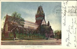 Memorial Hall, Harvard Cambridge, MA Postcard Postcard Postcard