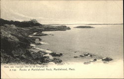 Rocks at Marblehead Neck Massachusetts Postcard Postcard Postcard