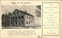 Medway Historical Society West Medway, MA Postcard Postcard Postcard