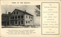 Medway Historical Society West Medway, MA Postcard Postcard Postcard