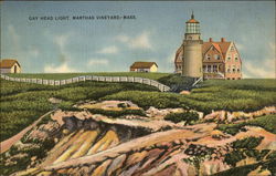 Gay Head Light, Martha's Vineyard Aquinnah, MA Postcard Postcard Postcard