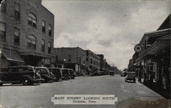 Main Street Looking South Postcard