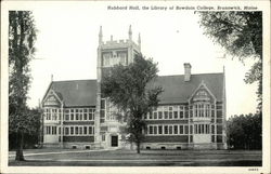 Hubbard Hall, The Library of Bowdoin College Brunswick, ME Postcard Postcard Postcard